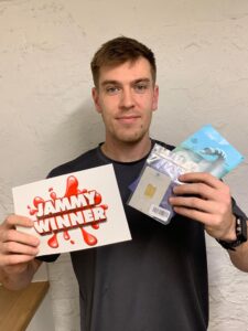 Alan Won a 24 Carat Gold Bar!