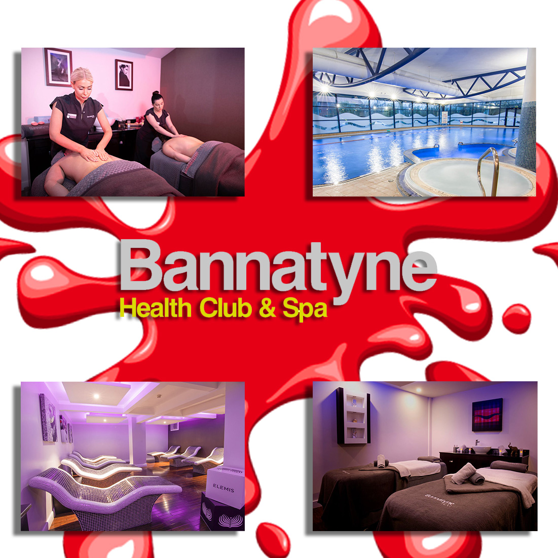 SPA DAY FOR 2 AT BANNATYNE HEALTH CLUBS 2 JAMMY The UKs Leading