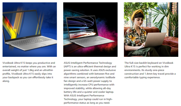 ASUS VIVOBOOK 15.6 OLED LAPTOP #2 - Image 2