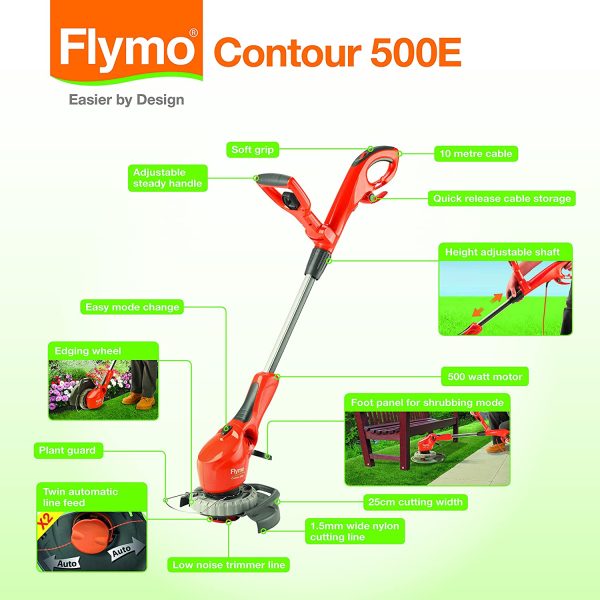FLYMO EASIGLIDE LAWN MOWER & TRIMMER/EDGER BUNDLE - Image 5