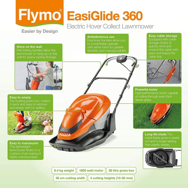 FLYMO EASIGLIDE LAWN MOWER & TRIMMER/EDGER BUNDLE - Image 4