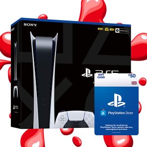 SONY PLAYSTATION 5 DIGITAL + £50 PSN CARD