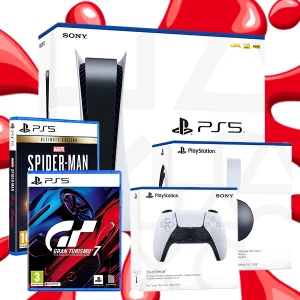 SONY PS5 BUNDLE - 2 GAMES, EXTRA PAD, HEADPHONES #14