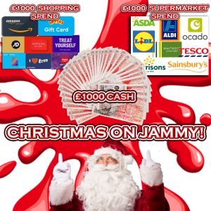 CHRISTMAS ON JAMMY! CASH, SHOPPING & SUPERMARKET £3K SPEND!