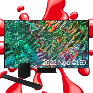 SAMSUNG MEGA BUNDLE NEO 2022 QLED + SOUNDBAR OR £1800 CASH