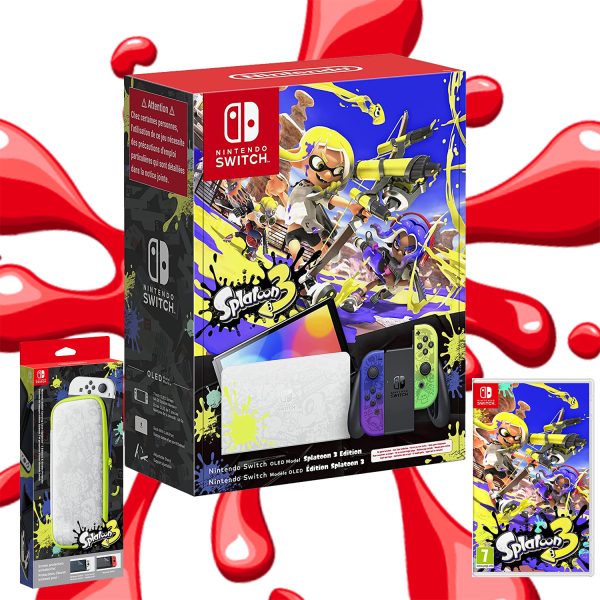 NINTENDO SWITCH OLED SPLATOON LTD EDITION BUNDLE!