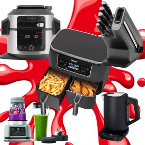 NINJA MEGA BUNDLE! - MULTICOOKER, BLENDER, KETTLE, STAYSHARP & AIR FRYER!