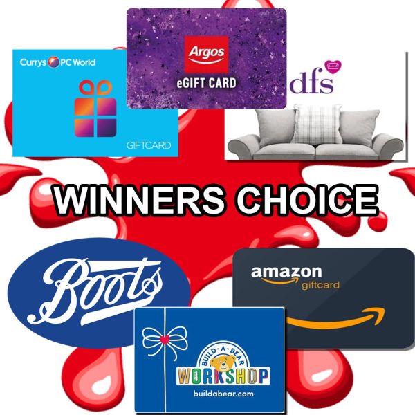 £500 CURRYS / ARGOS / DFS / BUILDABEAR / BOOTS OR AMAZON GIFT CARD!