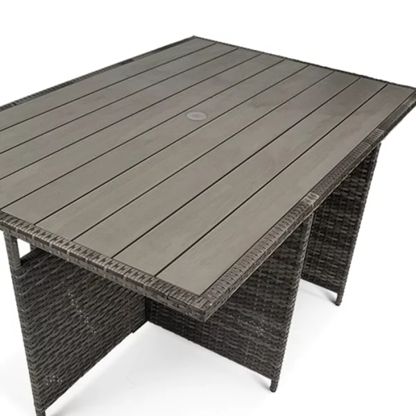 10 SEATER RATTAN CUBE OUTDOOR SET & PARASOL! - Image 10
