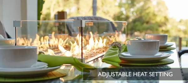 MODA TURNBURY 6 SEAT FIREPIT DINING TABLE SET + 40 INSTANTS! - Image 5