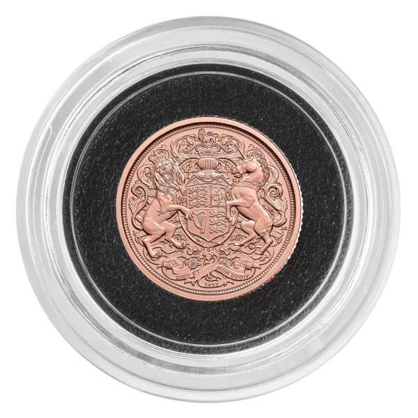 THE MEMORIAL QUARTER SOVEREIGN GOLD COIN #4 - Image 5