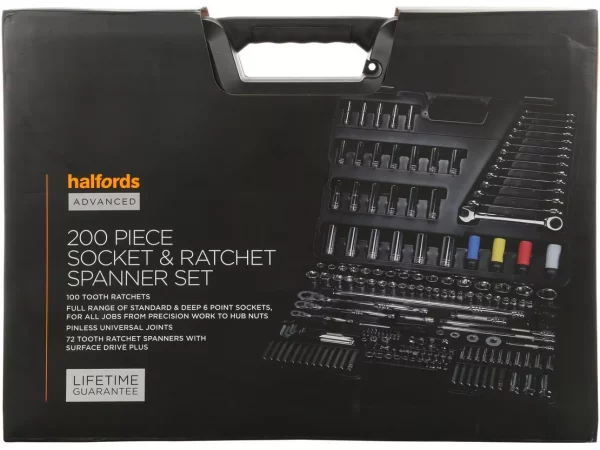 HALFORDS ADVANCED 200 Pc SOCKET & RACHET SPANNER SET *2 WINNERS* - Image 5