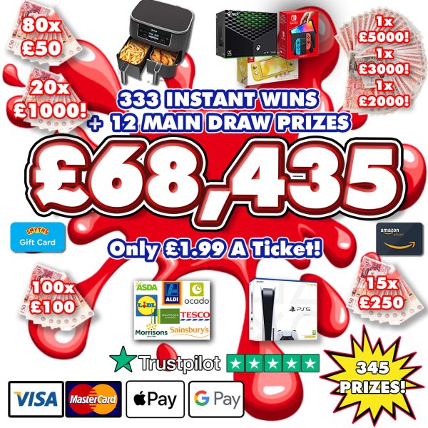 £68,435 JAMMY CLASSIC INSTANT WIN!