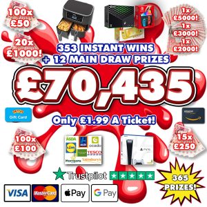 £70,435 JAMMY CLASSIC INSTANT WIN!
