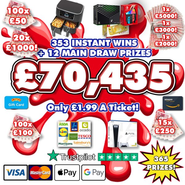 £70,435 JAMMY CLASSIC INSTANT WIN!
