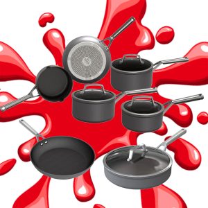 NINJA ZEROSTICK EXCLUSIVE 7 PIECE COOKING PAN SET
