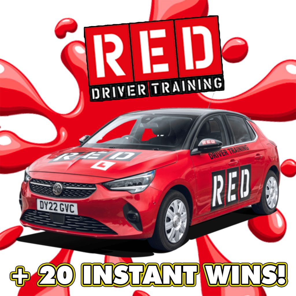 £1000 RED DRIVING LESSONS! + INSTANT WINS! JAMMY The UKs Leading