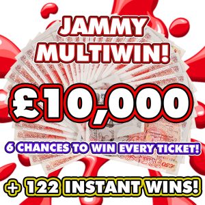 £10,000 PRIZE POT *6 WINNERS* + 122 INSTANT WINS!