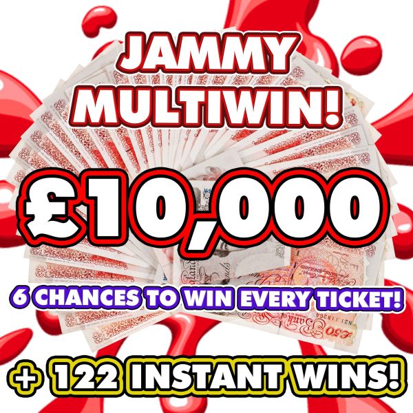 £10,000 PRIZE POT *6 WINNERS* + 122 INSTANT WINS!
