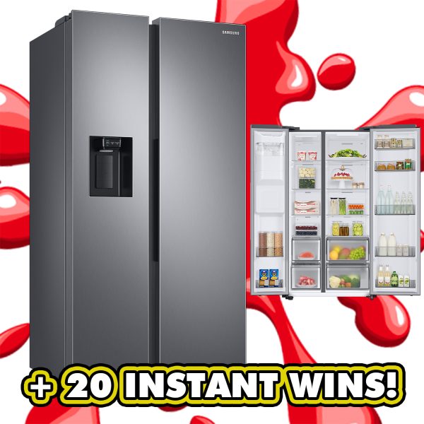 SAMSUNG AMERICAN FRIDGE/FREEZER & ICEMAKER + INSTANT WINS!