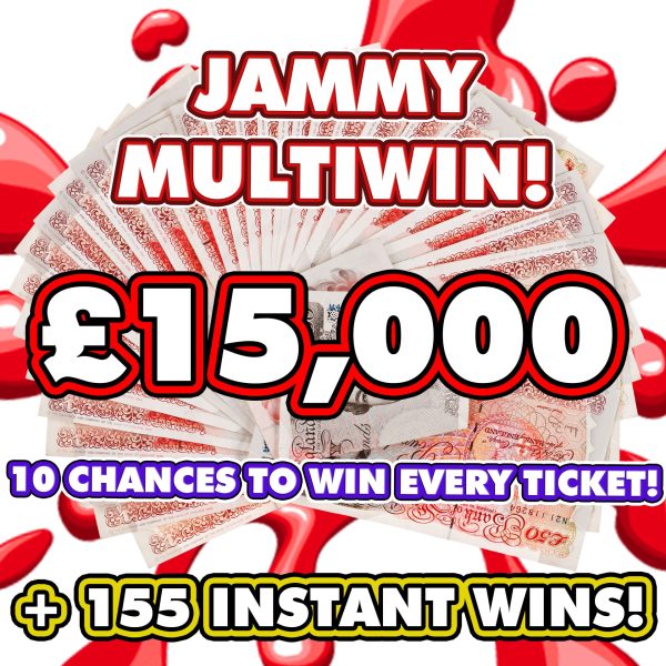 £15,000 PRIZE POT *10 WINNERS* + INSTANT WINS WORTH £15K!