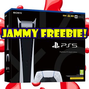 JAMMY FREEBIE - PS5 DIGITAL EDITION - 1 TICKET PER PLAYER