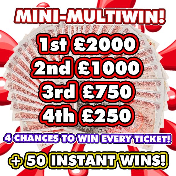 MINI MULTIWIN - 4 WINNERS + 50 INSTANT WINS & NEIGHBOURS!