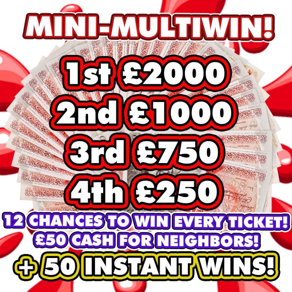 MINI MULTIWIN - 4 WINNERS + 50 INSTANT WINS & NEIGHBOURS! #4