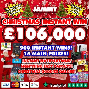JAMMY – The UKs Leading New Competition Site – The Best Prizes, The Best  Odds! GET JAMMY!