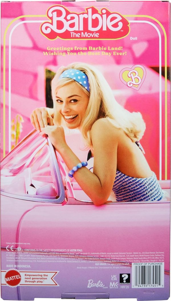 BARBIE THE MOVIE OFFICIAL DOLL IN RARE BLUE PLAID **4 WINNERS** - Image 2