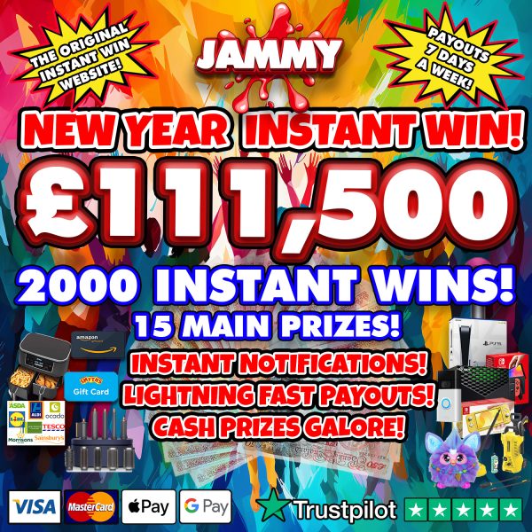 THE 2024 JAMMY MEGA INSTANT WIN - 2000 INSTANT PRIZES! #2