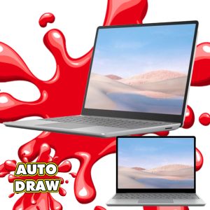 MICROSOFT SURFACE LAPTOP GO - AUTO DRAW!
