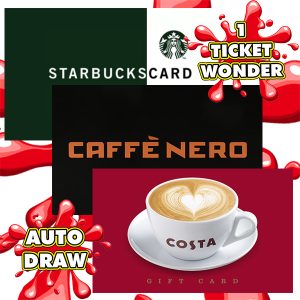 £100 COFFEE SHOP VOUCHER #1 - AUTO DRAW!