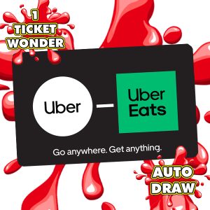 £100 UBER & UBER EATS GIFT CARD - AUTO DRAW!