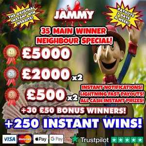 MEGA 35 WINNER NEIGHBOUR DRAW + 250 INSTANT WINS!