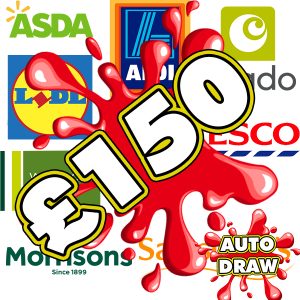 £150 SUPERMARKET SHOPPING VOUCHER! - AUTO DRAW!