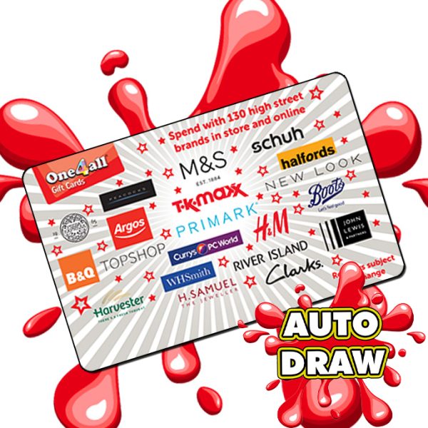 £500 ONEFORALL GIFT CARD - AUTO DRAW!