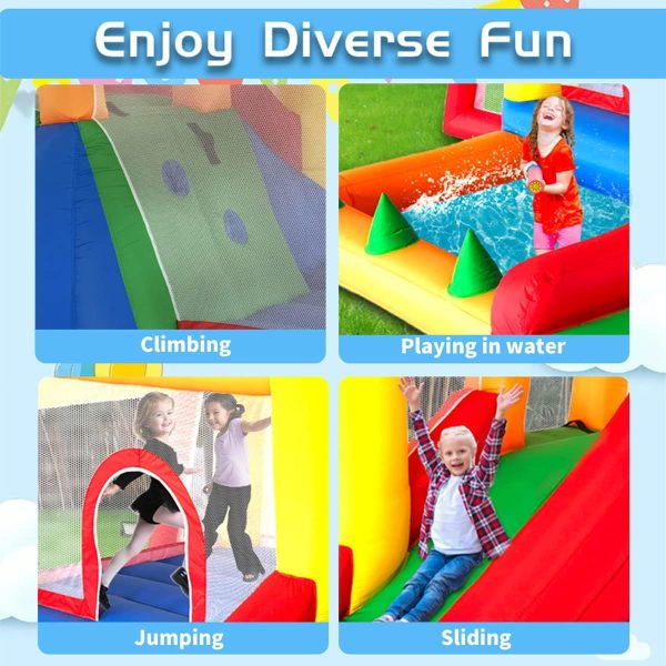 BOUNCY CASTLE WITH SLIDE, BALL PITT, FOOTBALL GOAL + MORE! - Image 3