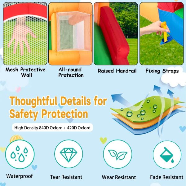 BOUNCY CASTLE WITH SLIDE, BALL PITT, FOOTBALL GOAL + MORE! - Image 4