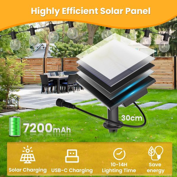 SOLAR GARDEN STRING LIGHTS 100FT or £100 CASH - AUTO DRAW! - Image 2