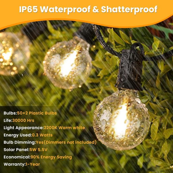 SOLAR GARDEN STRING LIGHTS 100FT or £100 CASH - AUTO DRAW! - Image 4