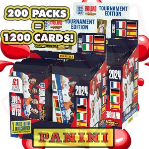 PANINI EURO 24 OFFICIAL TRADING CARDS - 200 PACKETS!