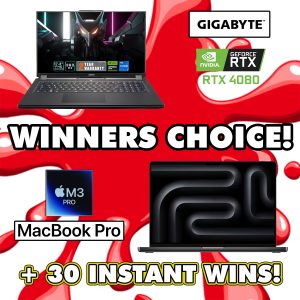 MACBOOK M3 PRO 14" OR GIGABYTE 4080 GAMING LAPTOP OR £2K CASH!