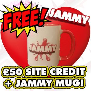 £50 SITE CREDIT + JAMMY MUG FREEBIE!