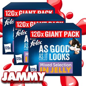 360 100g FELIX CAT FOOD POUCHES!