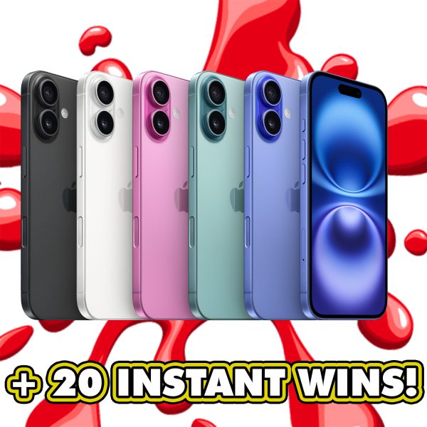 THE BRAND NEW APPLE IPHONE 16 PLUS 256GB! + INSTANT WINS!