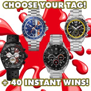 CHOICE OF TAG HEUER WATCH OR £2000 & INSTANT WINS!