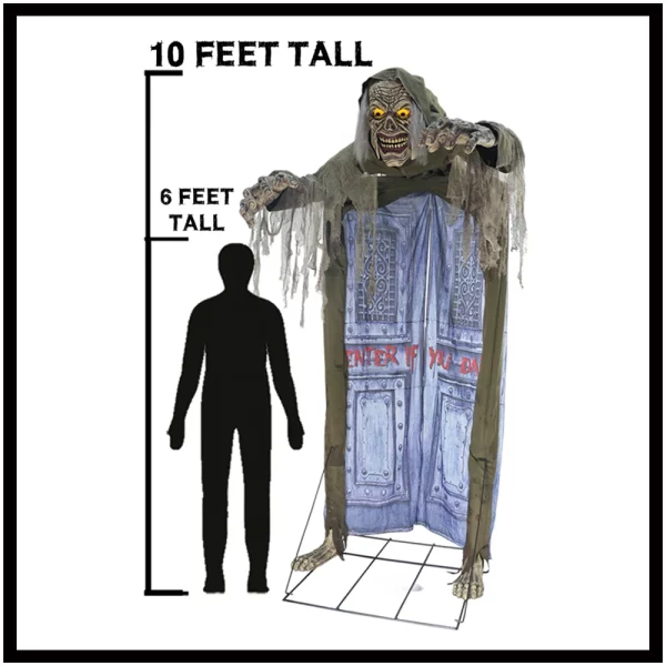 10 FOOT HALLOWEEN GHOUL DOORWAY PROP or £400 CASH! - Image 3