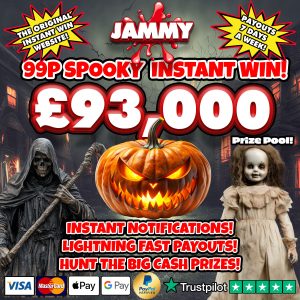 THE SPOOKY £93,000 HALLOWEEN INSTANT WIN!