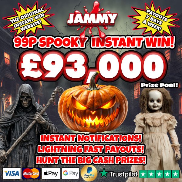THE SPOOKY £93,000 HALLOWEEN INSTANT WIN!